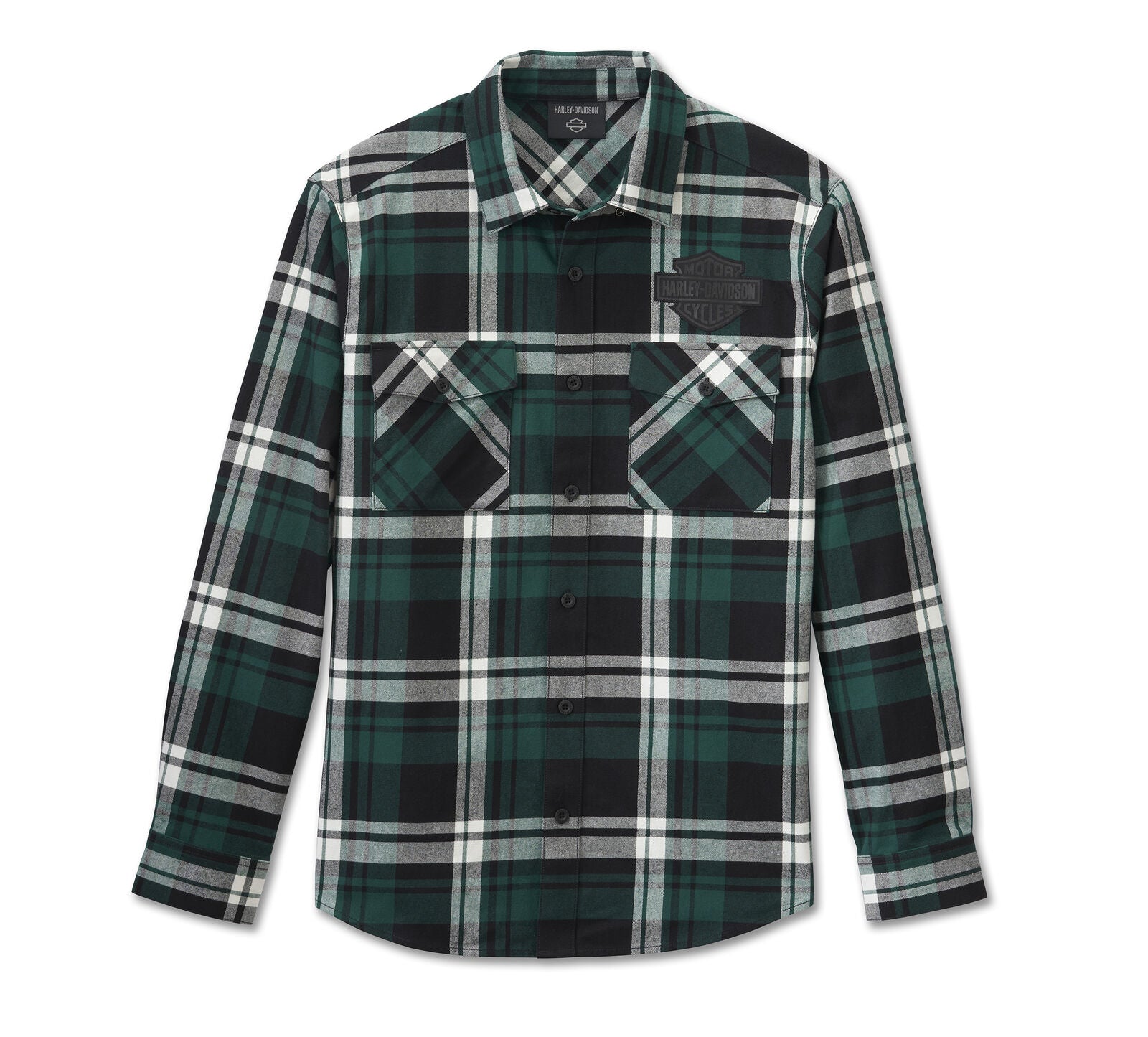 Harley Davidson Men's Bar & Shield Flannel Shirt - Plaid