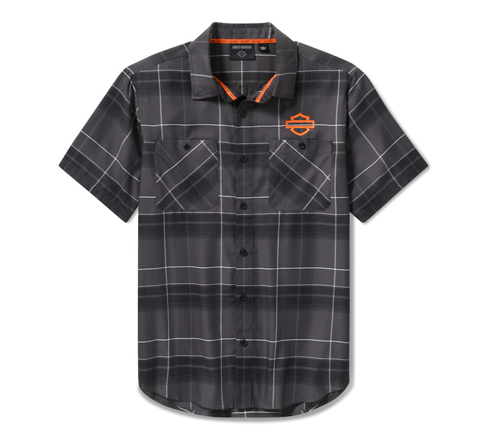 Harley Davidson Tech Coolmax Plaid Shirt