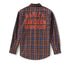 Harley Davidson Men's Racer Font Yarn Died Plaid Shirt