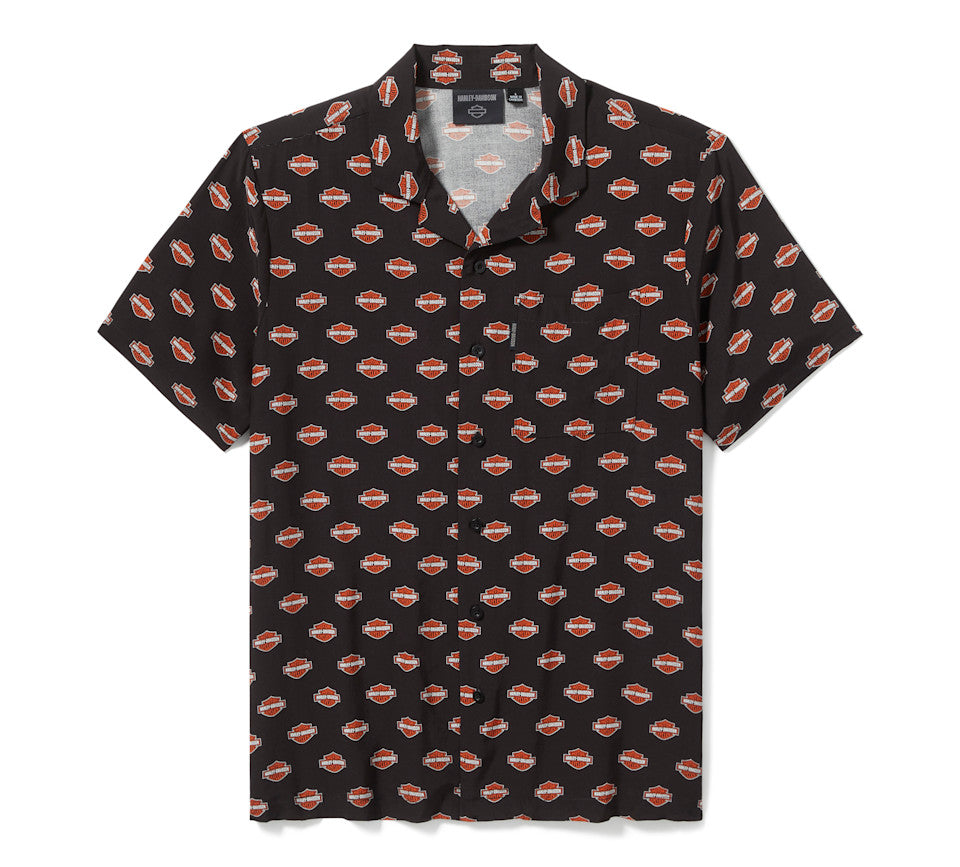 Harley Davidson Bar & Shield Aloha Shirt