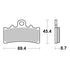 Brembo Xtra Sinter Front Brake Pads 07GR18SR