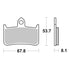 Brembo Xtra Sinter Front Brake Pads 07HO28SR