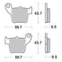 Brembo Upgrade Sinter Rear Brake Pads 07HO48SX