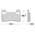 Brembo Xtra Sinter Front Brake Pads 07HO50SR