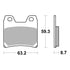 Brembo Prime Sinter Rear Brake Pads 07YA40SP