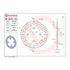 Brembo Prime Serie Oro Rear Brake Disc 68B407A3