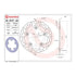 Brembo Prime Serie Oro Rear Brake Disc 68B407G9