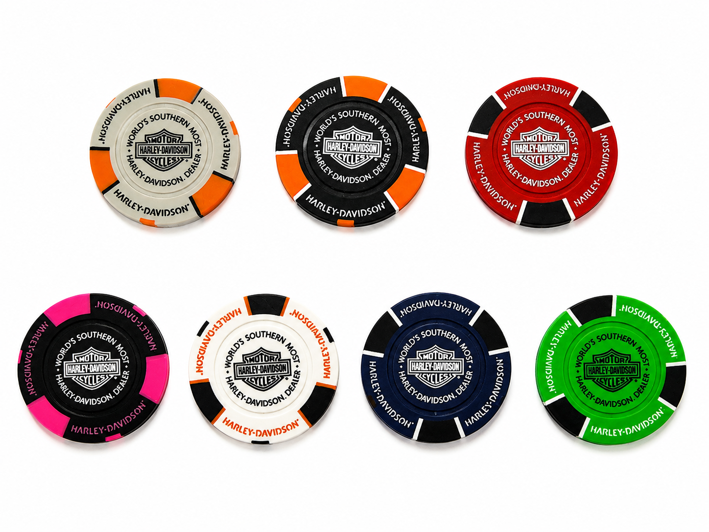 Mciver and Veitch Harley Davidson Poker Chips