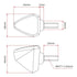 DRC 601 LED FLASHER 12V ORANGE 2PCS