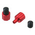 DRC AIRVALVE CAP W/VALVE WRENCH 2PCS RED