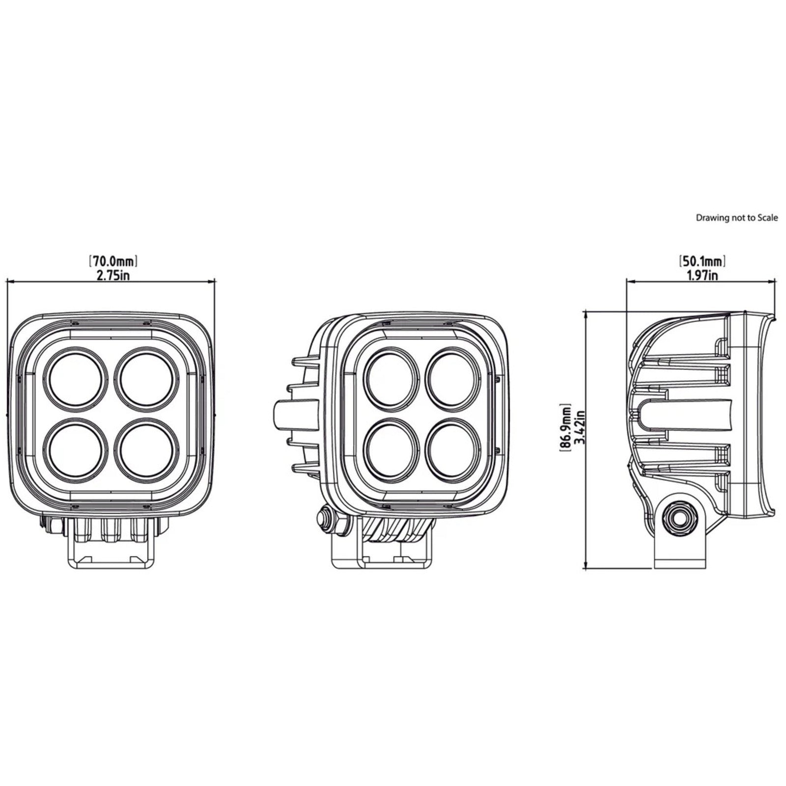Denali S4 Led Light Pod - DataDim™ Technology - Single