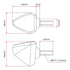 DRC 601 LED FLASHER 12V ORANGE 2PCS