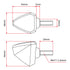 DRC 601 LED Flasher Lights (12V / Smoke / Pair)