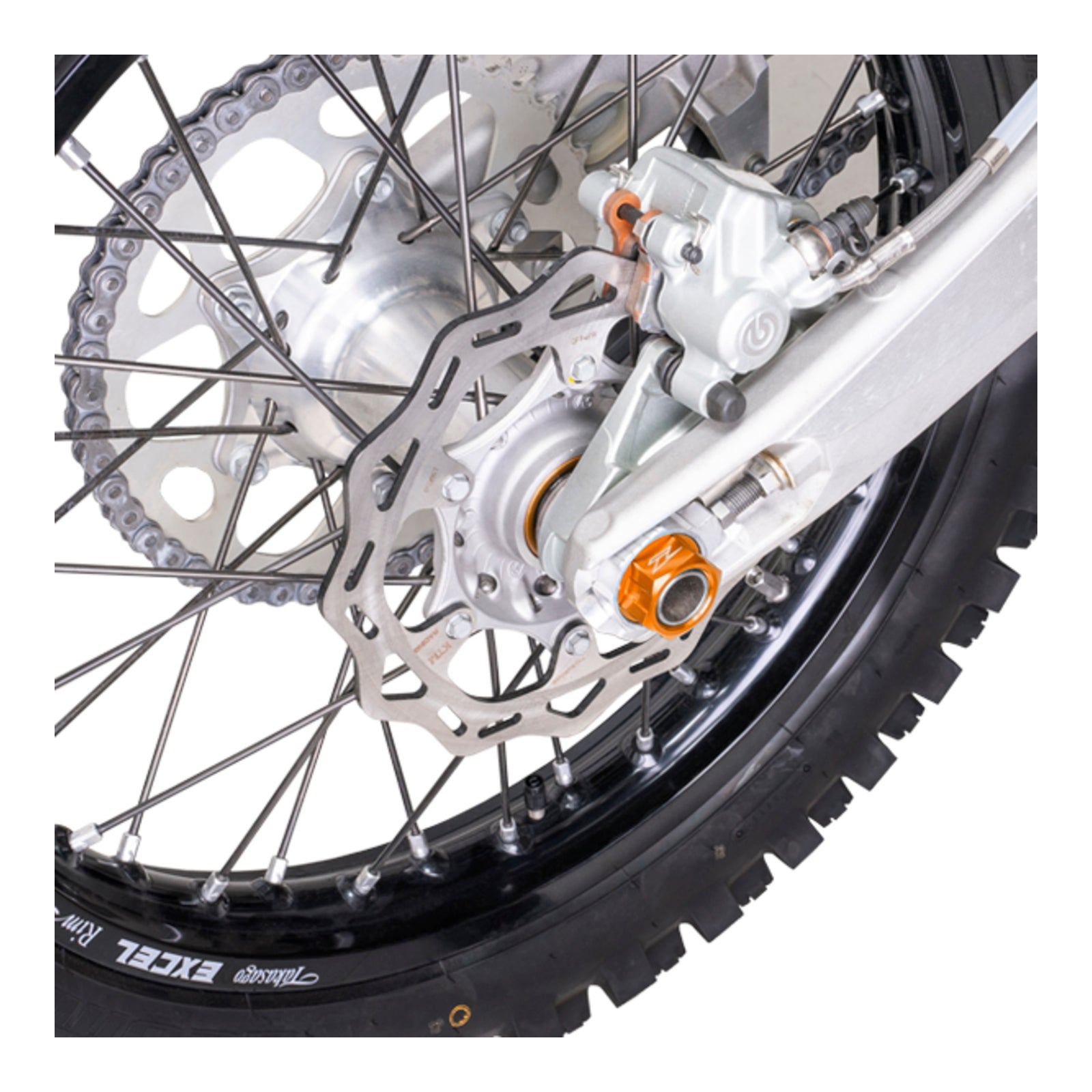 Zeta Axle Nut M22X30-P1.5 H17 - Orange