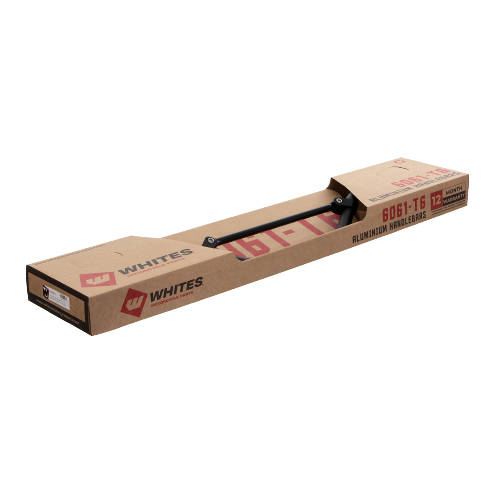Whites Handlebars Alloy 6061 7/8 (22.2mm) CR High Black