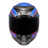LS2 FF807 Dragon Carbon Trax Helmet - Blue / Red / Carbon 06