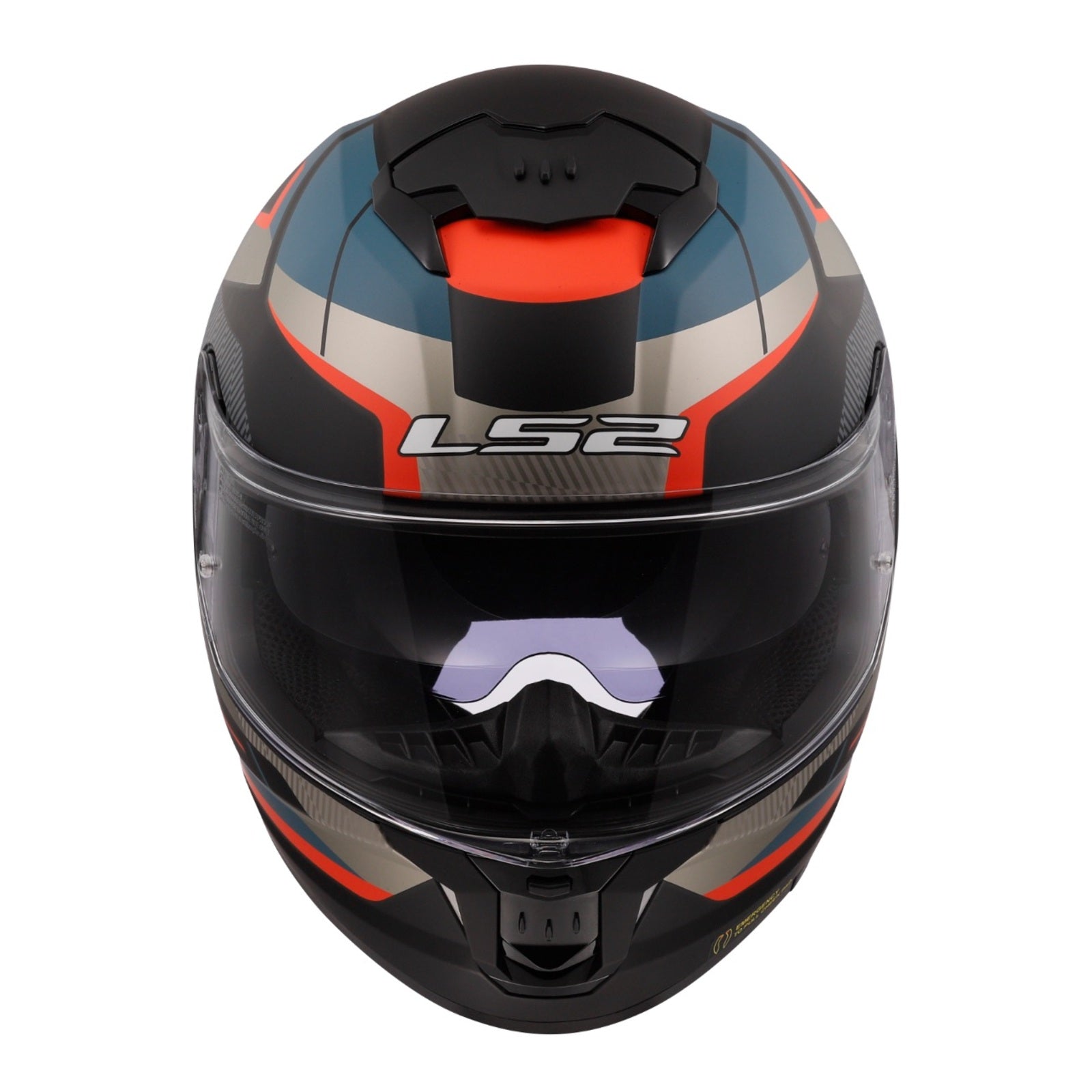 LS2 FF808 Stream II Road - Matte Black / Blue