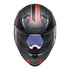 LS2 FF811 Vector II Splitter Helmets - Matte Titanium / Red