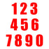 Whites Race Number - Red #3 (10 Pack)
