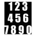 Whites Race Number - White #5 (10 Pack)