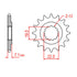 Sprocket Kit Suzuki DR250 '82-87 Farm (434) - 520SO 12/48