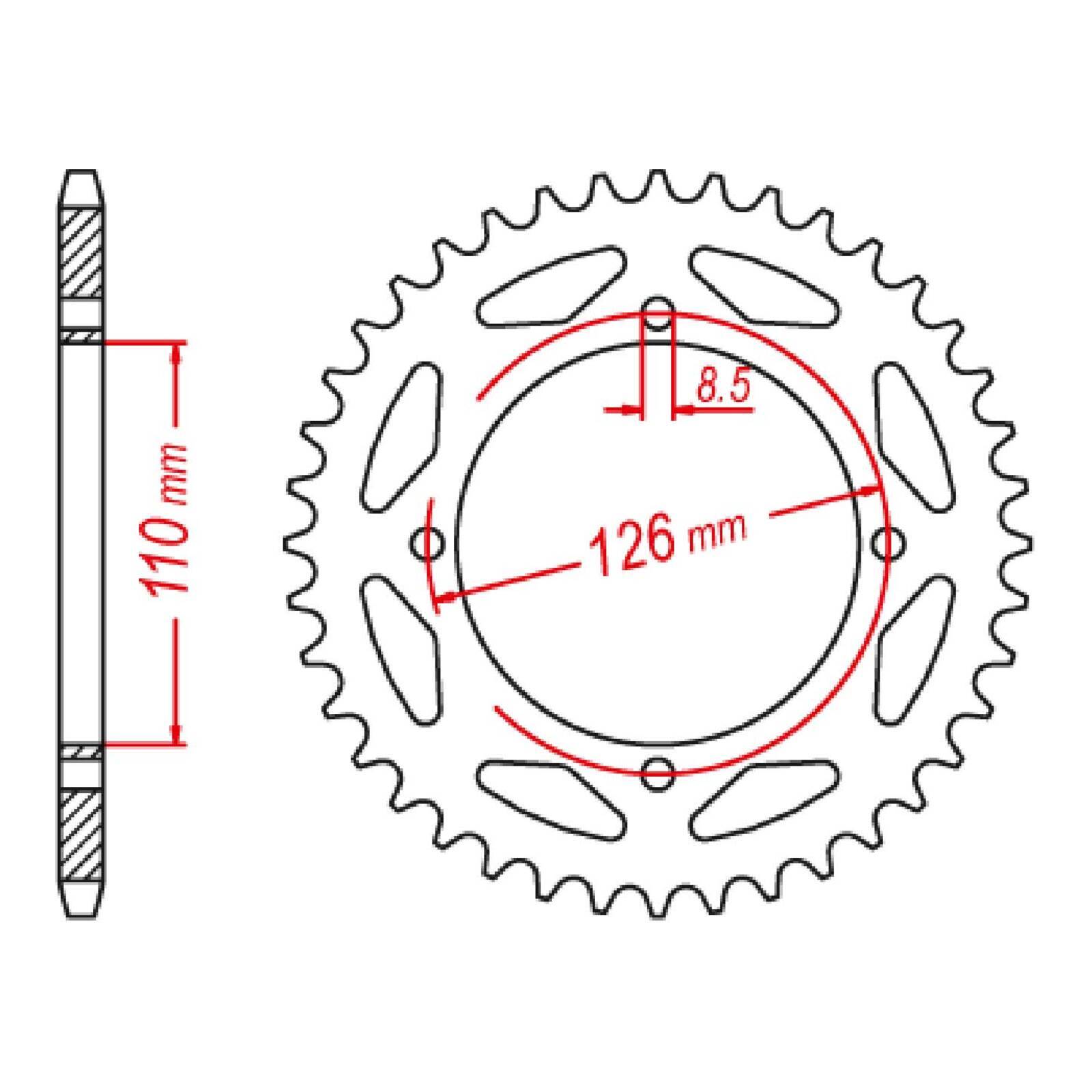 Sprocket Kit Kawasaki KLX150 '15-'18 - 428KRO 14/47