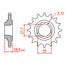 Sprocket Kit Kawasaki Z750 J/L/M/N/P '04-'11 - GB520ZXW 15/43