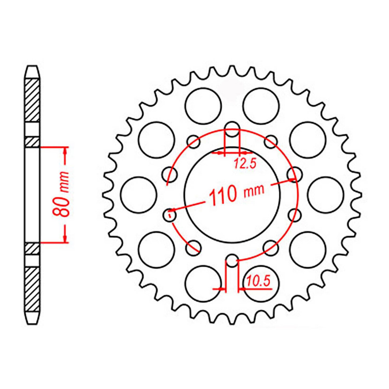Sprocket Kit Triumph Speedmaster 800 - 525XRE 17/45