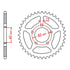 Sprocket Rear MTX 40T KTM 50 #415