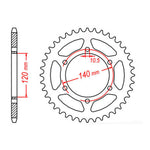 MTX 498 Steel Rear Sprocket #525