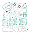 Vertex Complete Gasket Set with Oil Seals KTM