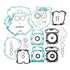 Complete Gasket Set with Oil Seals 811957