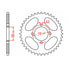 XAM Sprocket Kit Suzuki GN125 - 428AO 13/50