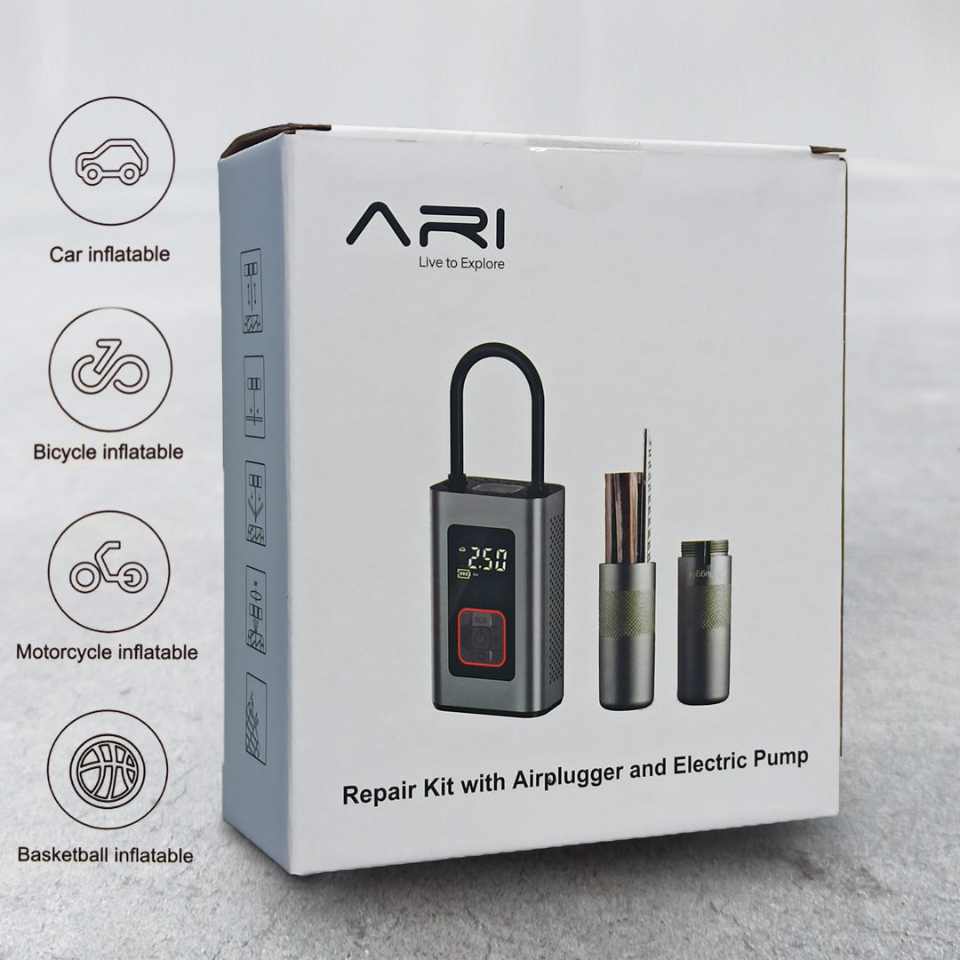 ARI Air Pump and Tyre Plug Kit