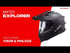 LS2 MX701 Explorer Carbon Solid - Gloss Carbon
