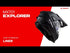 LS2 MX701 Explorer Alter Helmet HPFC - Matte Black / White 06